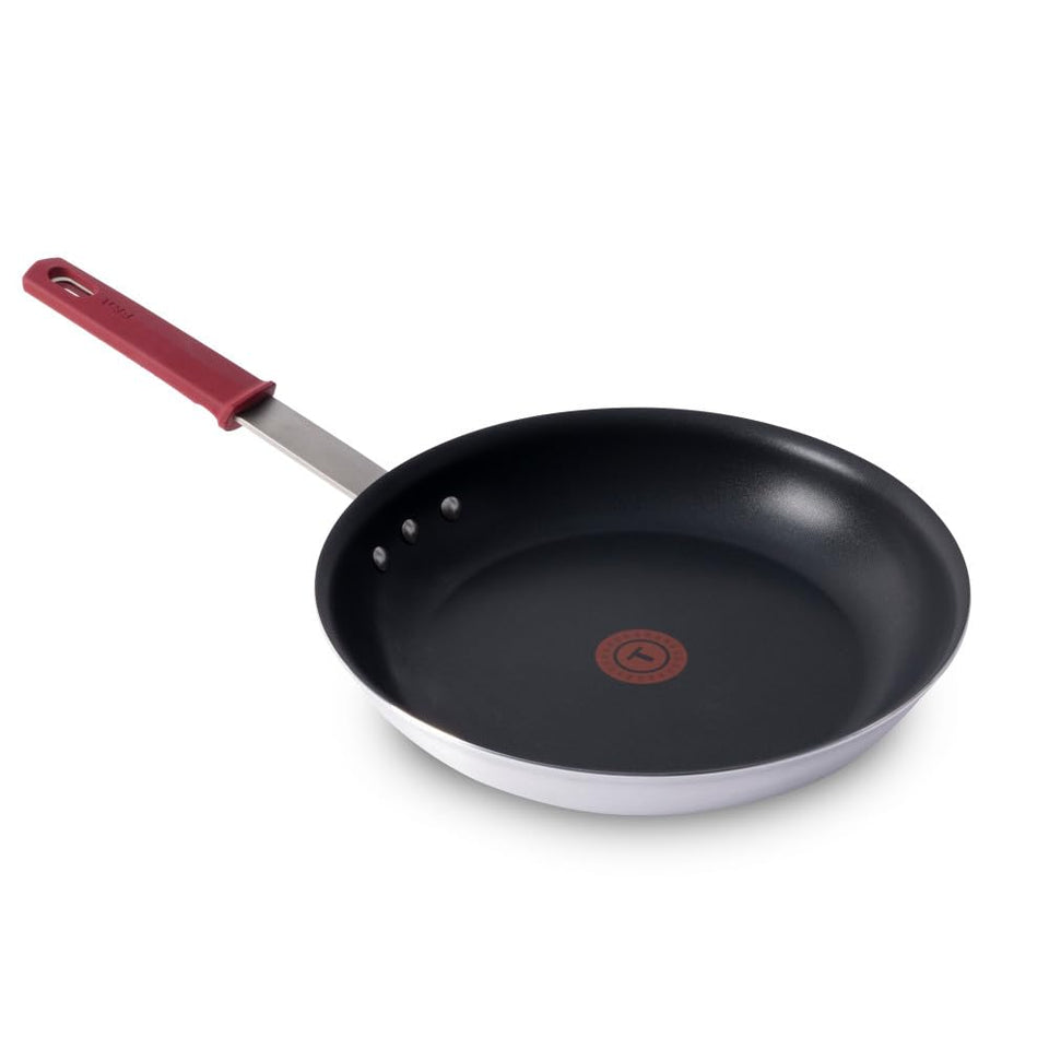 T-Fal VX3 12-inch brushed fry pan ready for everyday cooking with reliable nonstick