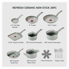 T-Fal Refresh 8-inch fry pan demonstrates even heating for consistent searing