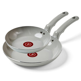 T-Fal Refresh 8in ceramic frypan with secure-handle design for easy cooking.