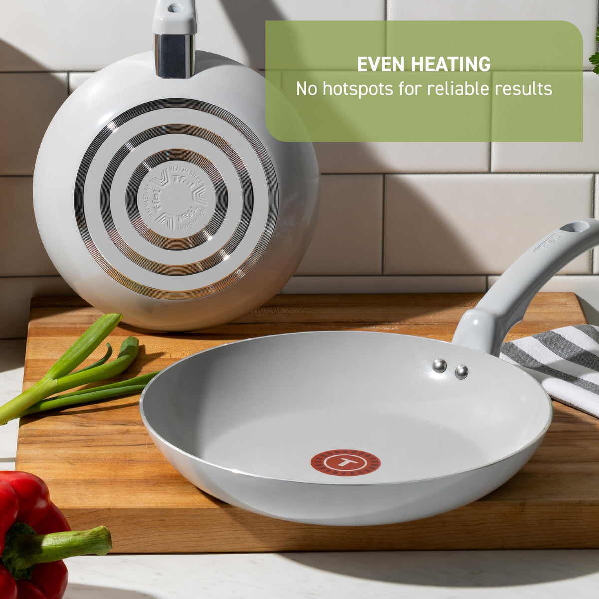 T-Fal Refresh eco aluminum body reduces environmental impact in cookware.