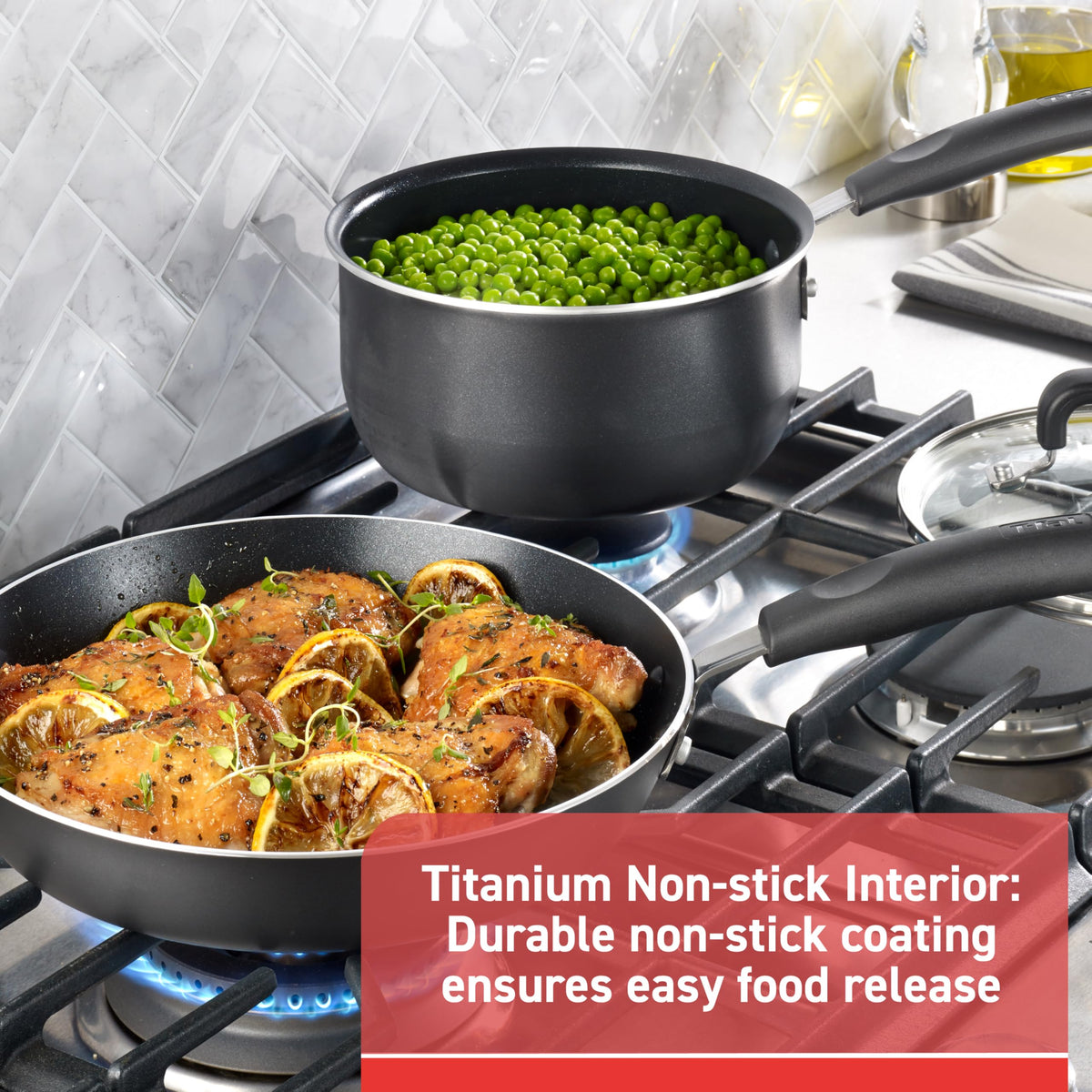 T-Fal Signature 1-quart saucepan with lid for quick sauces