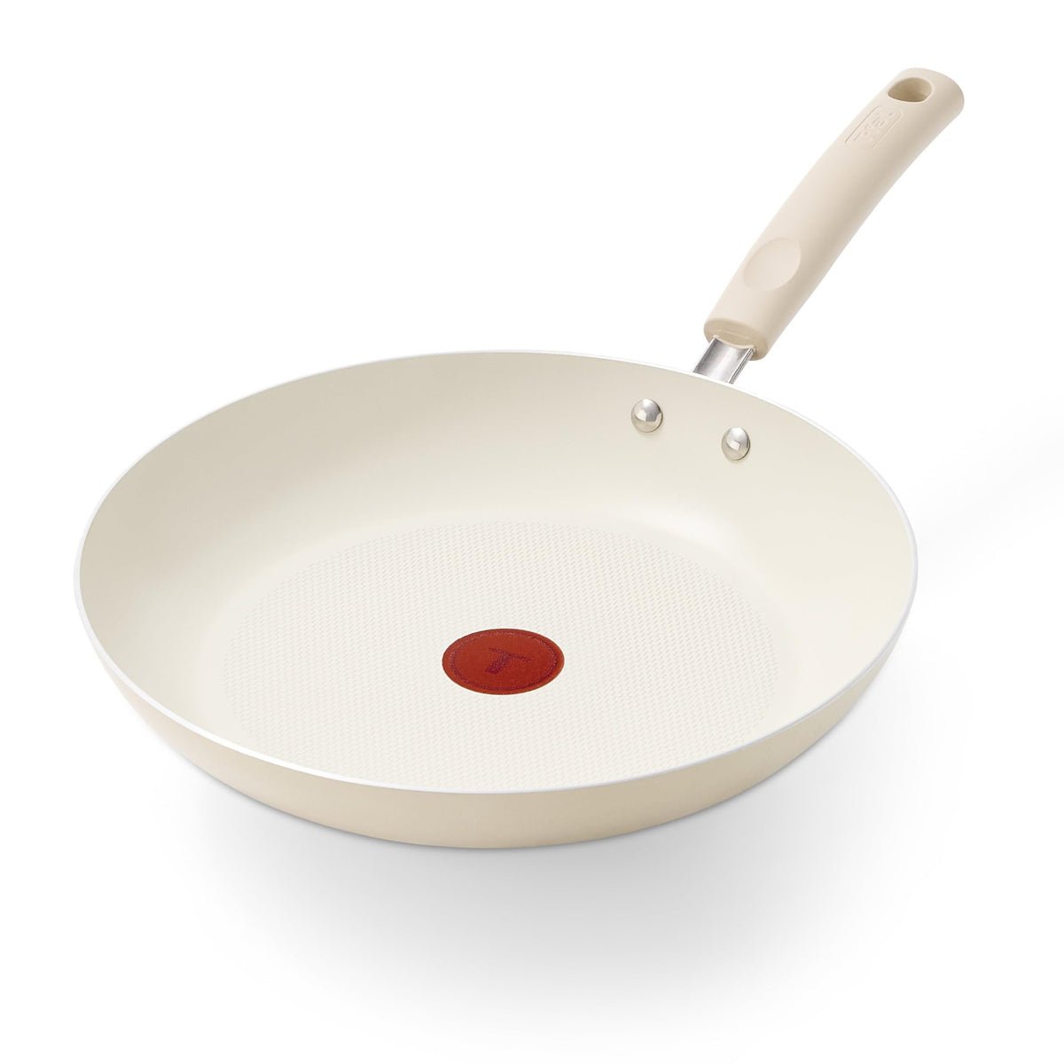 T-Fal Signature 12-inch nonstick fry pan with wide surface for even searing and easy release.