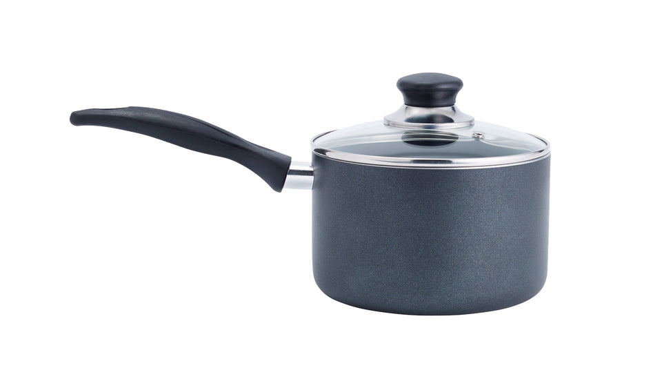 T-Fal Specialty nonstick handy pot 3qt with lid, versatile for sauces and small portions.