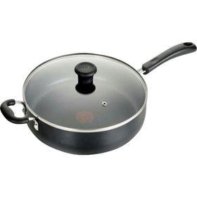 T-Fal Specialty nonstick saute pan with glass lid, clear view for monitoring cooking