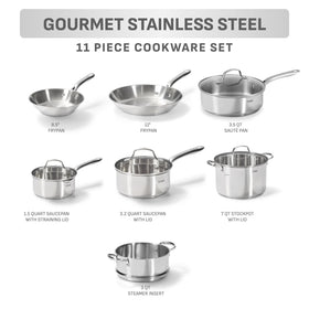 T-Fal stainless steel 11-inch frypan for larger batches