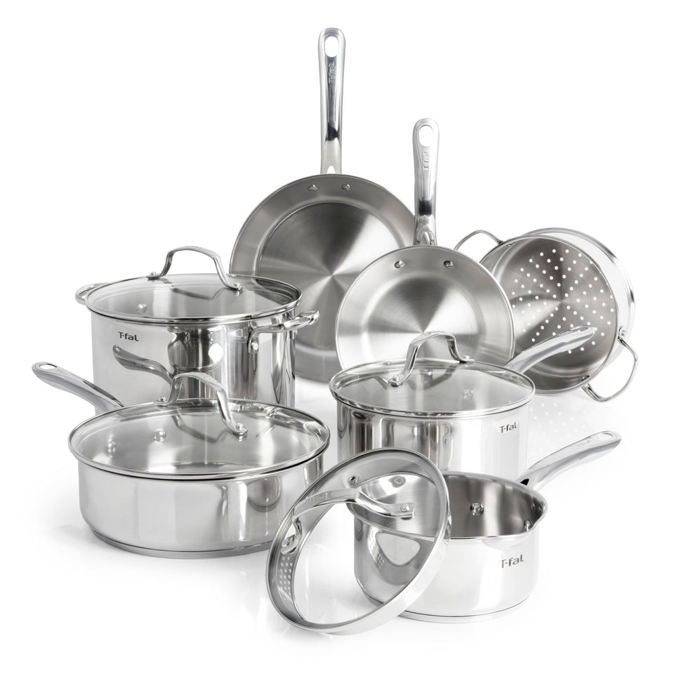 T-Fal stainless steel 8-inch frypan for quick searing and frying