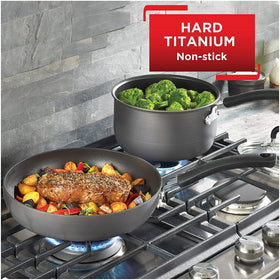 T-Fal Thermo-Spot center indicator shows when preheated for consistent results.