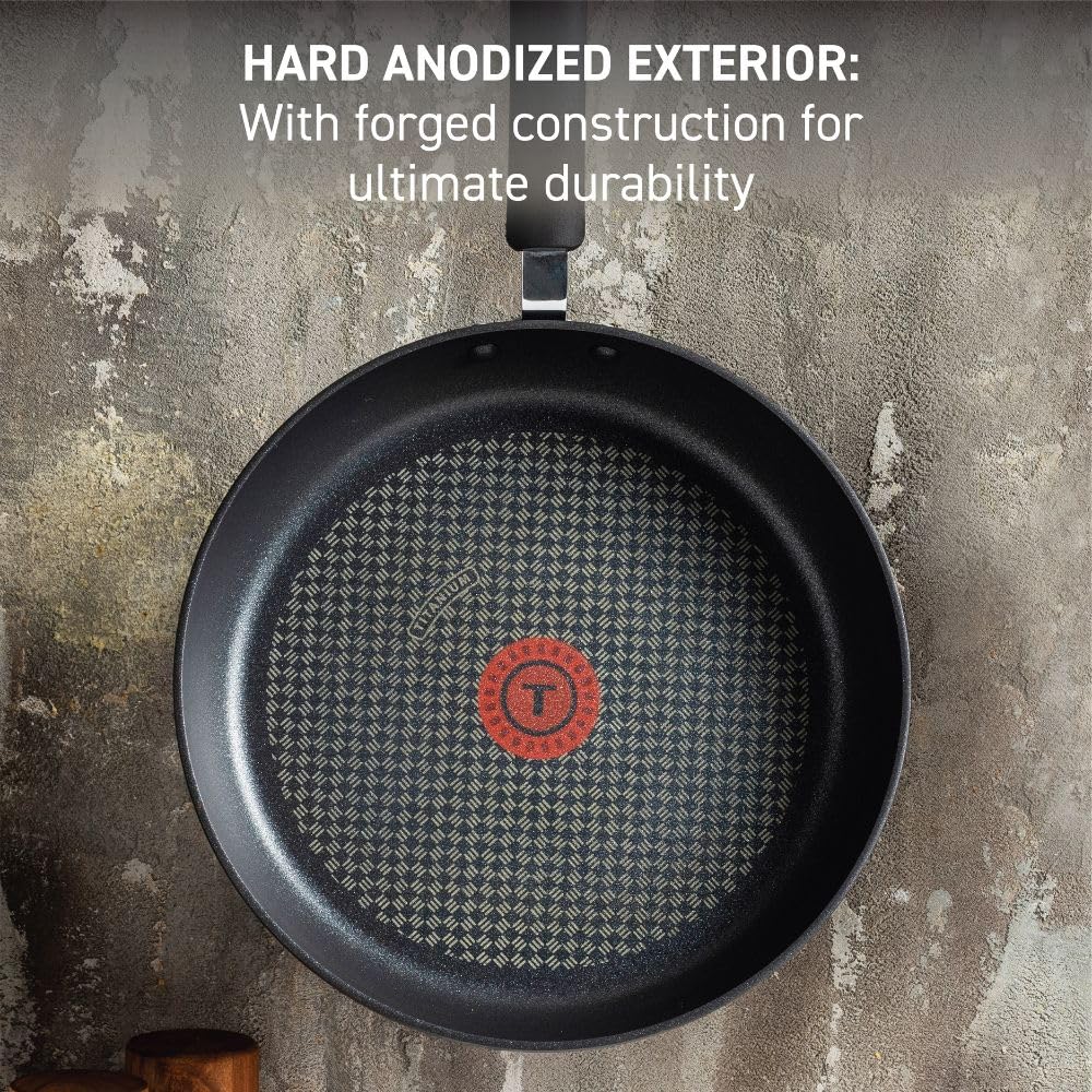 T-Fal Ultimate hard anodized 10.25-inch fry pan for versatile sautéing.