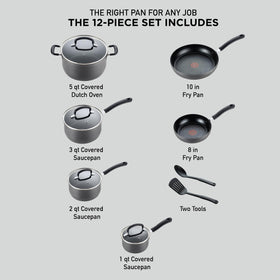 T-Fal Ultimate Hard Anodized 10-inch fry pan delivers even heat for uniform browning