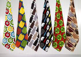 T-Fal utensils towel adds playful style while drying cookware.