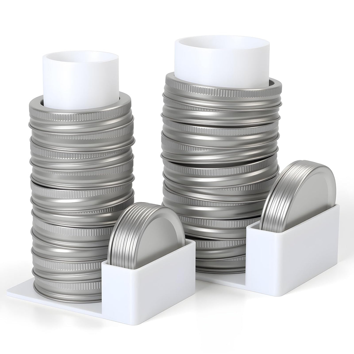 TAAMOG regular-mouth mason jar lid organizer keeps lids neatly accessible