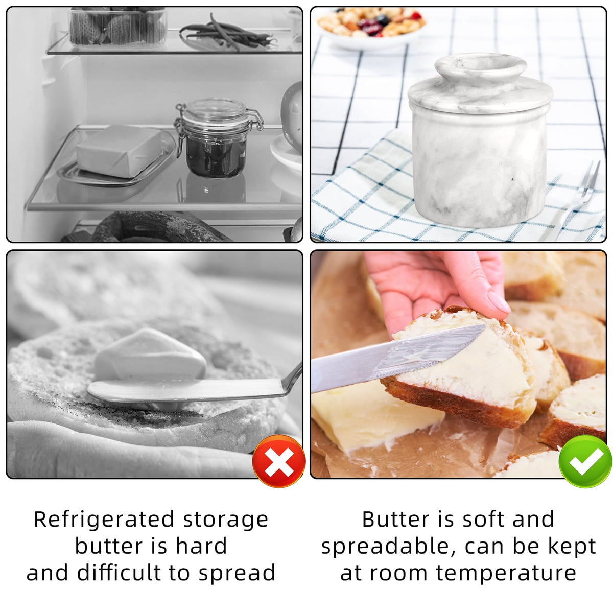 TABHOUKIT butter crock cleaning with a soft cloth preserves finish and prevents scratches