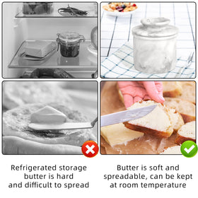TABHOUKIT butter crock cleaning with a soft cloth preserves finish and prevents scratches
