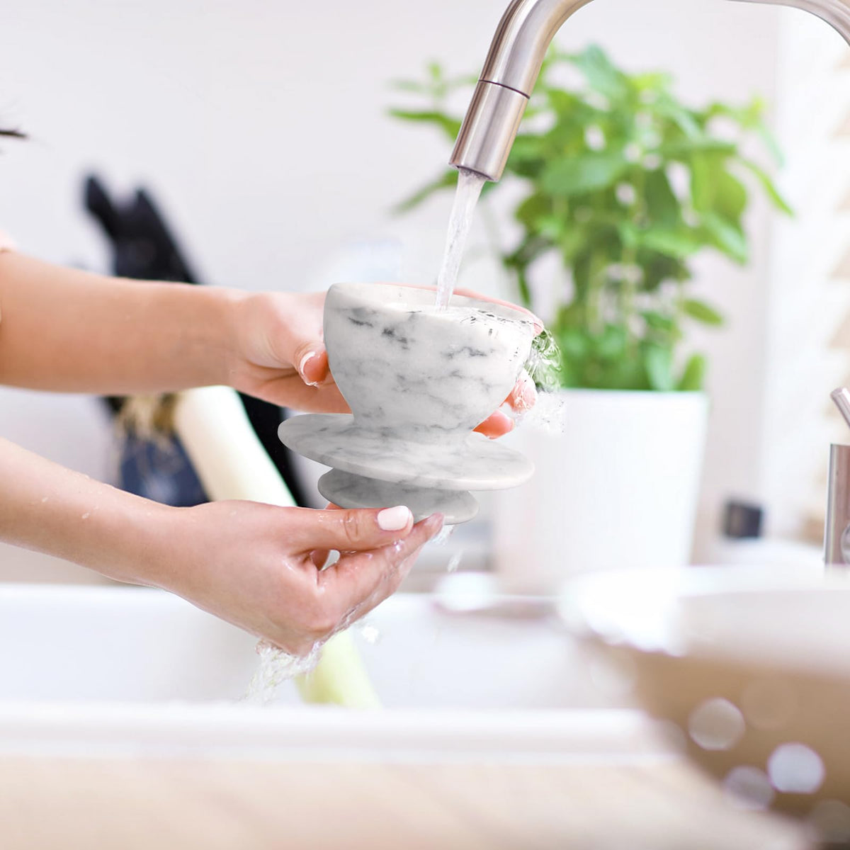 TABHOUKIT butter crock on a clean countertop highlights practical everyday use and easy access