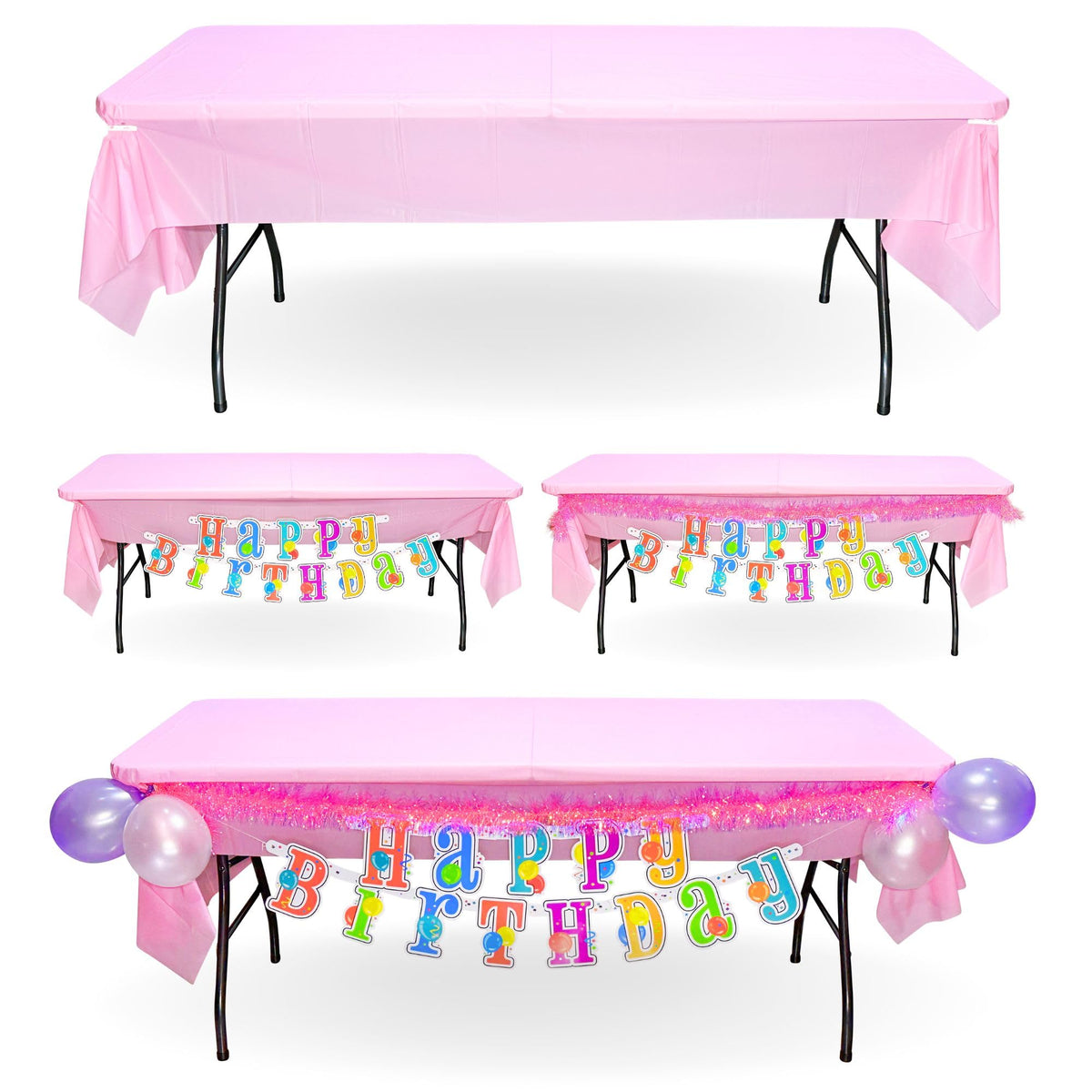 Table Cover Clicks easy-setup saves time decorating and clearing.