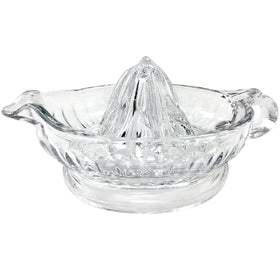 TableCraft H223 glass juicer with handle for easy citrus pressing.