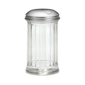 Tablecraft Sugar Pourer hinged lid keeps moisture out and clumps away.