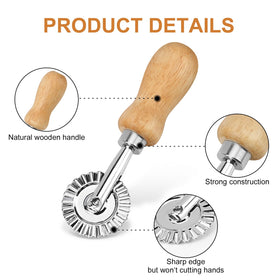 TACGEA roller wheel cutter for even pasta and cookies
