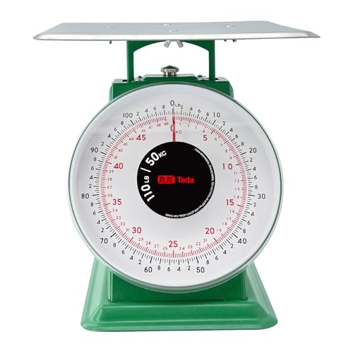 TADA 110-lb scale designed for indoor and outdoor use in bustling settings.