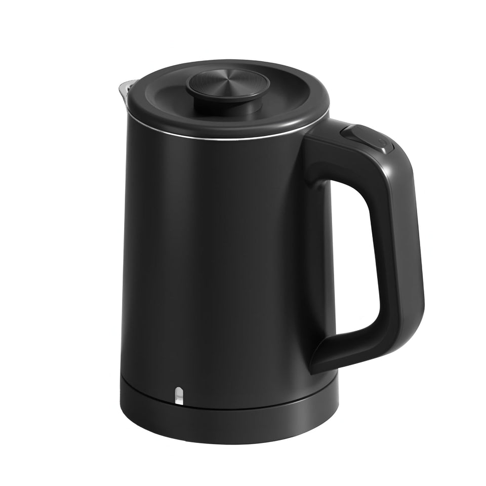 Tadcmey 0.6L small kettle with compact design for easy travel and storage.