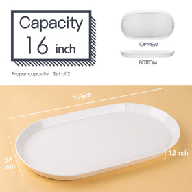 Taeochiy oval platter with glaze for easy cleaning in daily use.