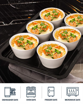 Taeochiy porcelain bowls oven-safe for baking and warm servings