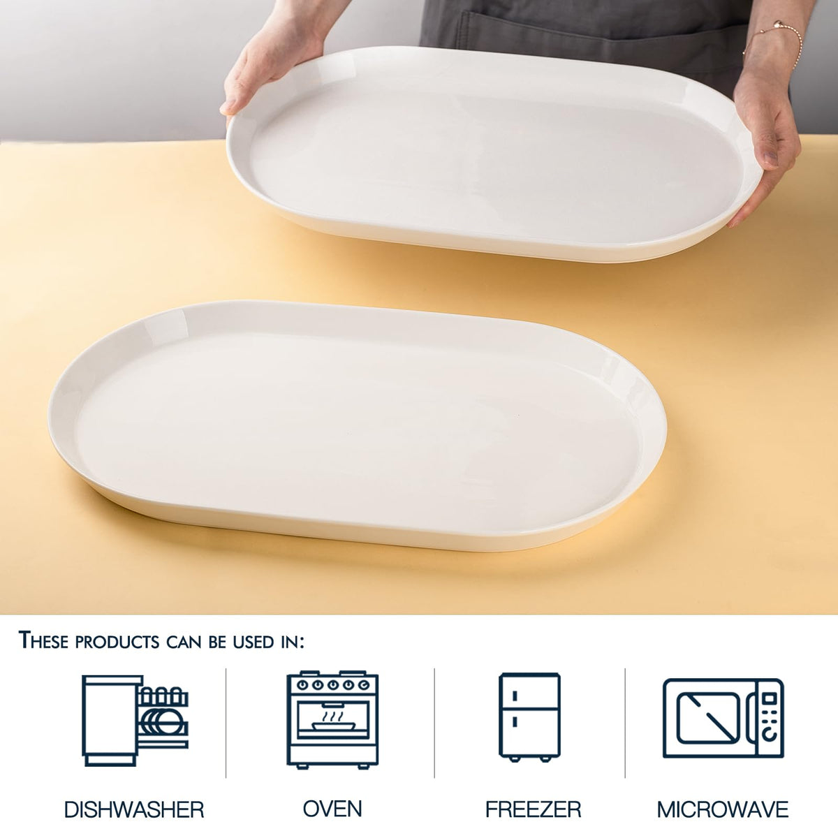 Taeochiy turkey on oval platter demonstrates generous serving surface.