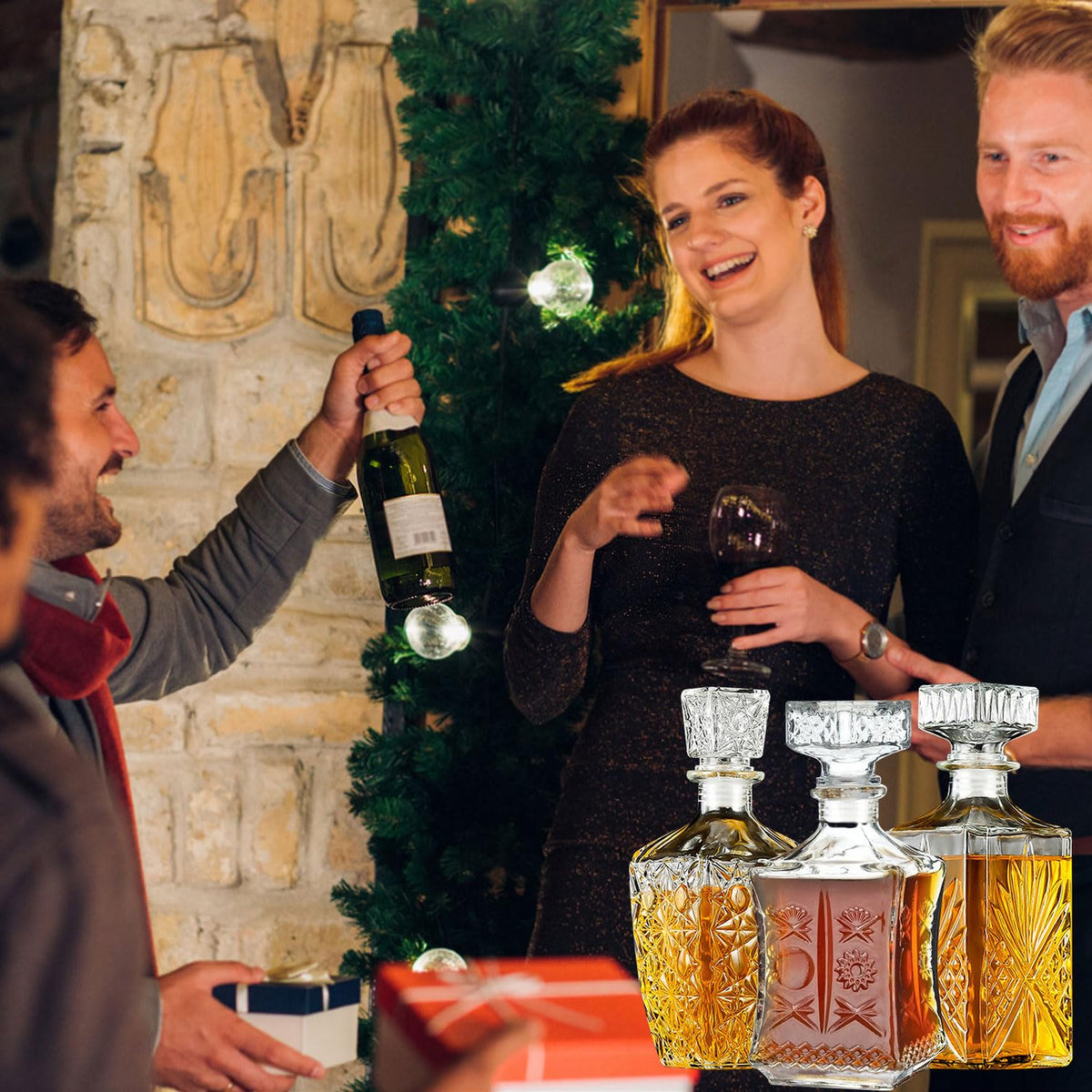 TAEYONK decanter display suitable for weddings, parties, and celebrations