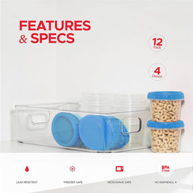 Tafura 4oz condiment containers store sauces neatly without leaks.