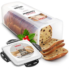 Tafura bread container with airtight lid preserves freshness on the counter