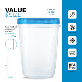 Tafura screw-on twist-top lid provides airtight seal for storage