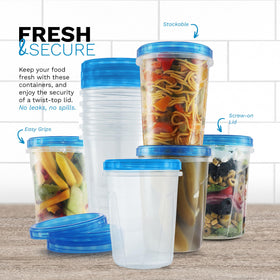 Tafura stackable meal prep containers save space and organize portions