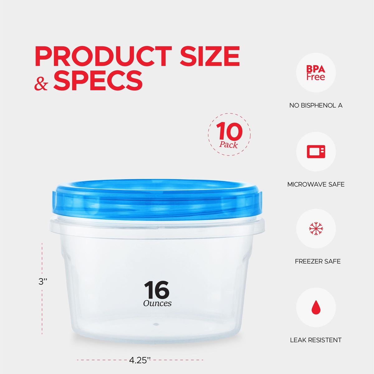 Tafura BPA-free plastic container for daily lunches