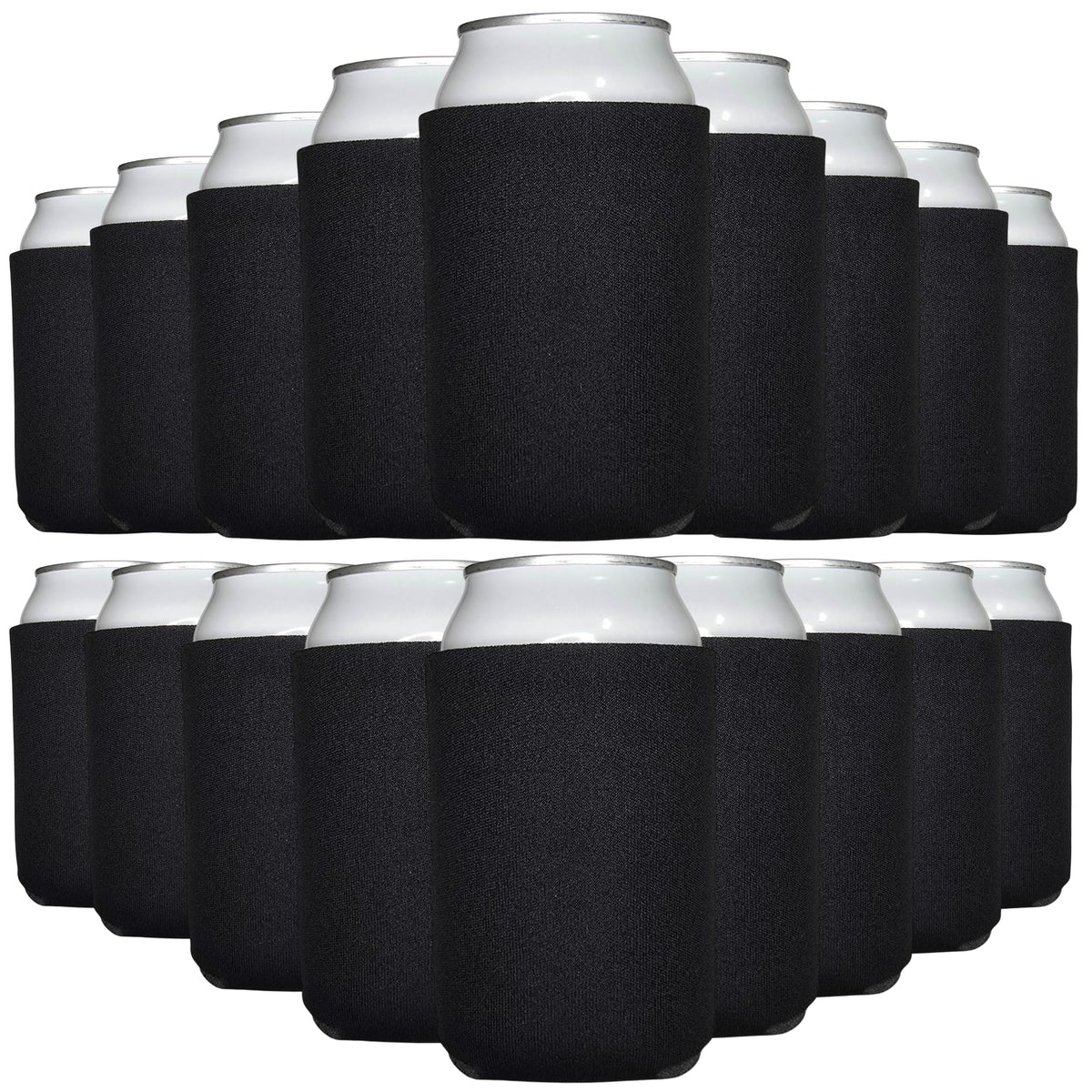 TahoeBay blank can cooler sleeve in black ready for custom designs