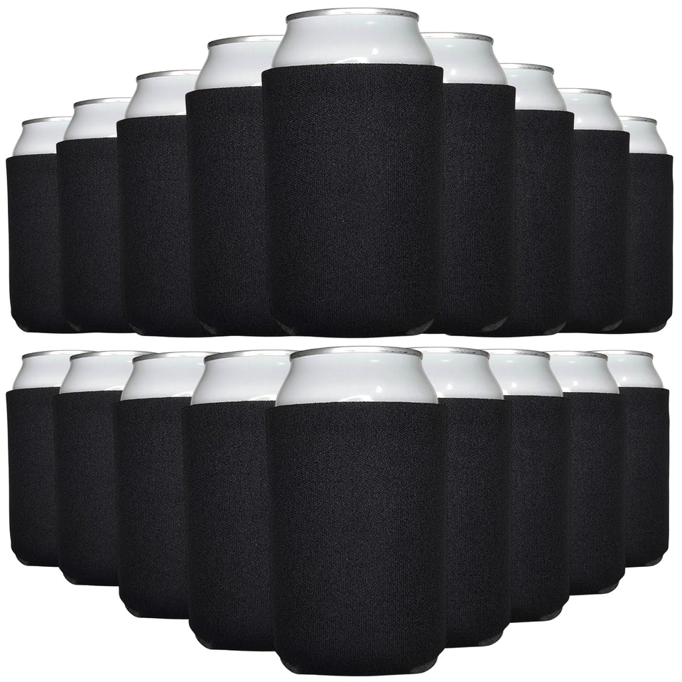 TahoeBay blank can cooler sleeve in black ready for custom designs