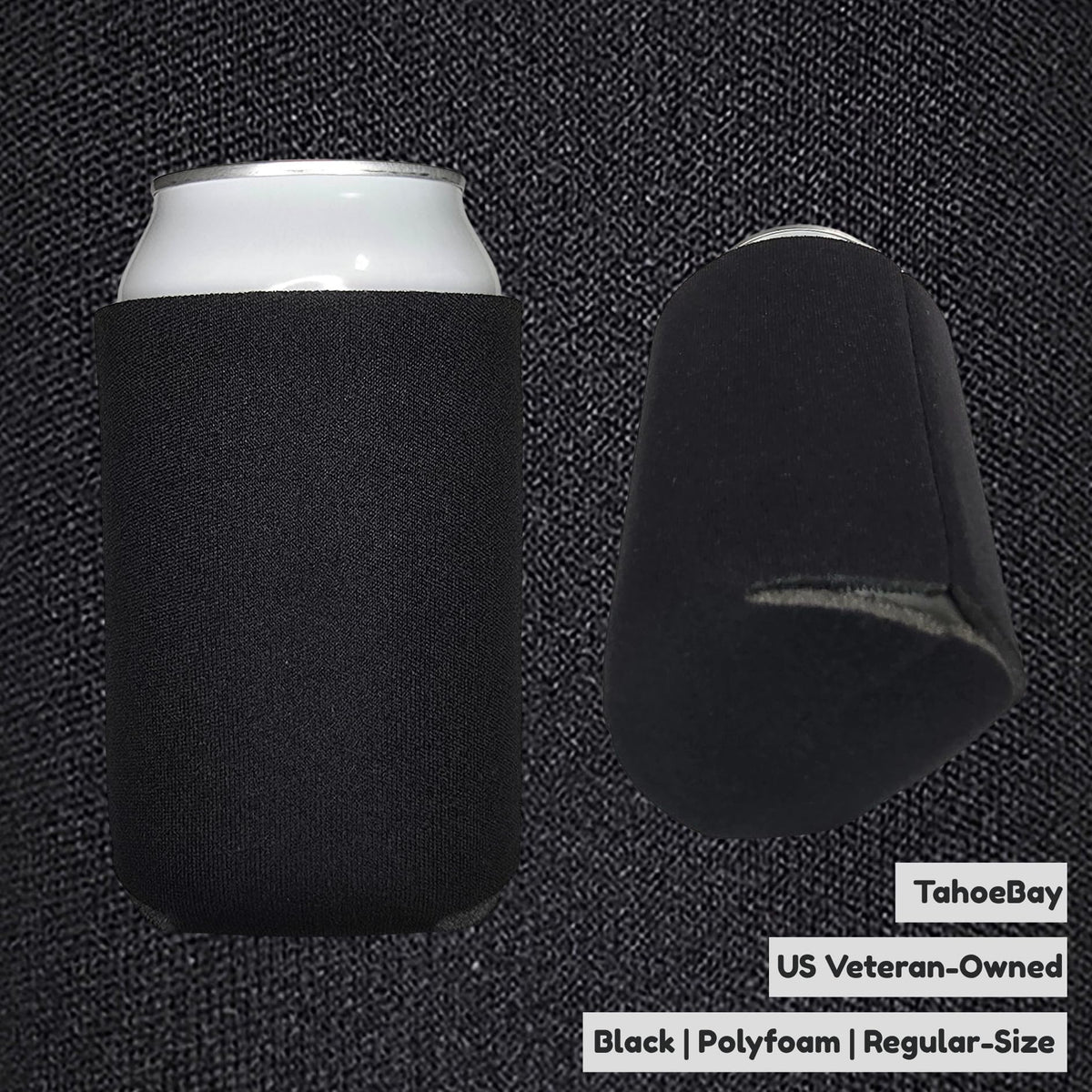 TahoeBay blank can cooler sleeve in white ideal for vivid printing