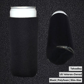 TahoeBay slim can cooler sleeves in white offering clean, versatile blank for customization
