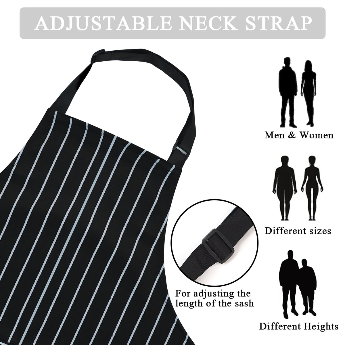 Taidven adjustable neck strap for a comfortable fit.