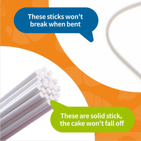 TAIHUIMY paper candy sticks, food safe and moisture resistant for desserts.