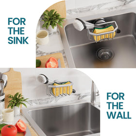 TAILI compact sponge holder measures 6.1 by 2.9 by 3.5 inches saves space.