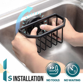 TAILI rustproof aluminum sponge holder resists moisture in a busy kitchen