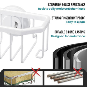 TAILI sponge holder stores sponge and scrubber with fast drainage.