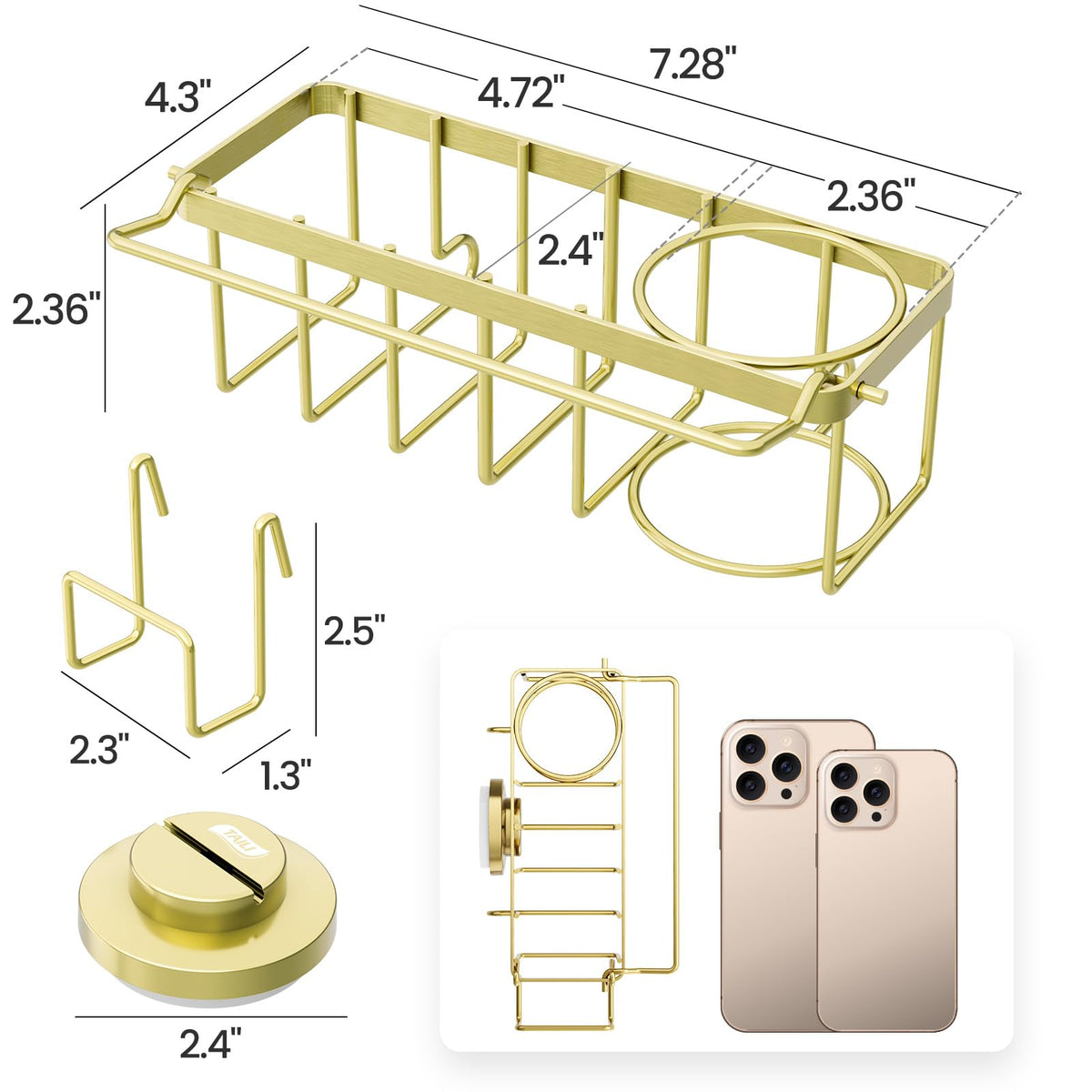 TAILI stainless-steel-bracket rustproof for long-lasting kitchen use.