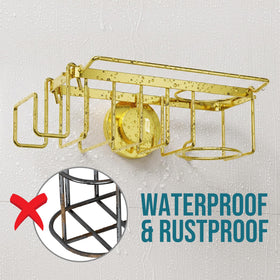TAILI suction cup attached to a glass surface demonstrates reliable hold in wet conditions