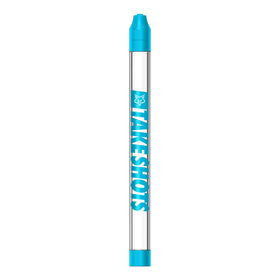 TakeShots Take electric blue straw in use for easy chase shots.
