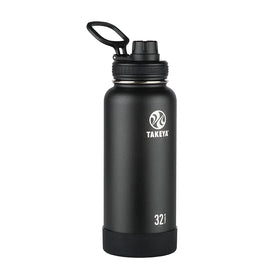 Takeya Actives 32oz bottle onyx side view for all-day hydration