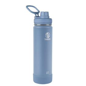 Takeya Actives Bluestone 22 oz front view, durable bottle for everyday hydration