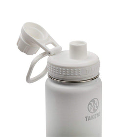Takeya Actives bottle carrying loop enhances portability on hikes.