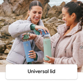 Takeya Actives bottle carrying loop adds portability for hikes and commutes.