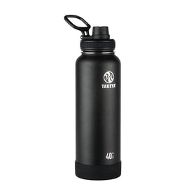 Takeya Actives bottle with insulated spout lid for spill-free hydration on the go.